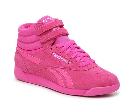 womens pink high top sneakers